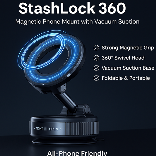 StashLock 360 – Magnetic Phone Holder (MagSafe Ready)