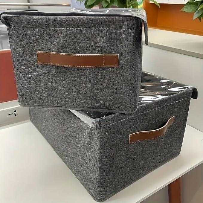 Fabric Storage Bins With Lids (Pack of 3, 6, 9, 12)